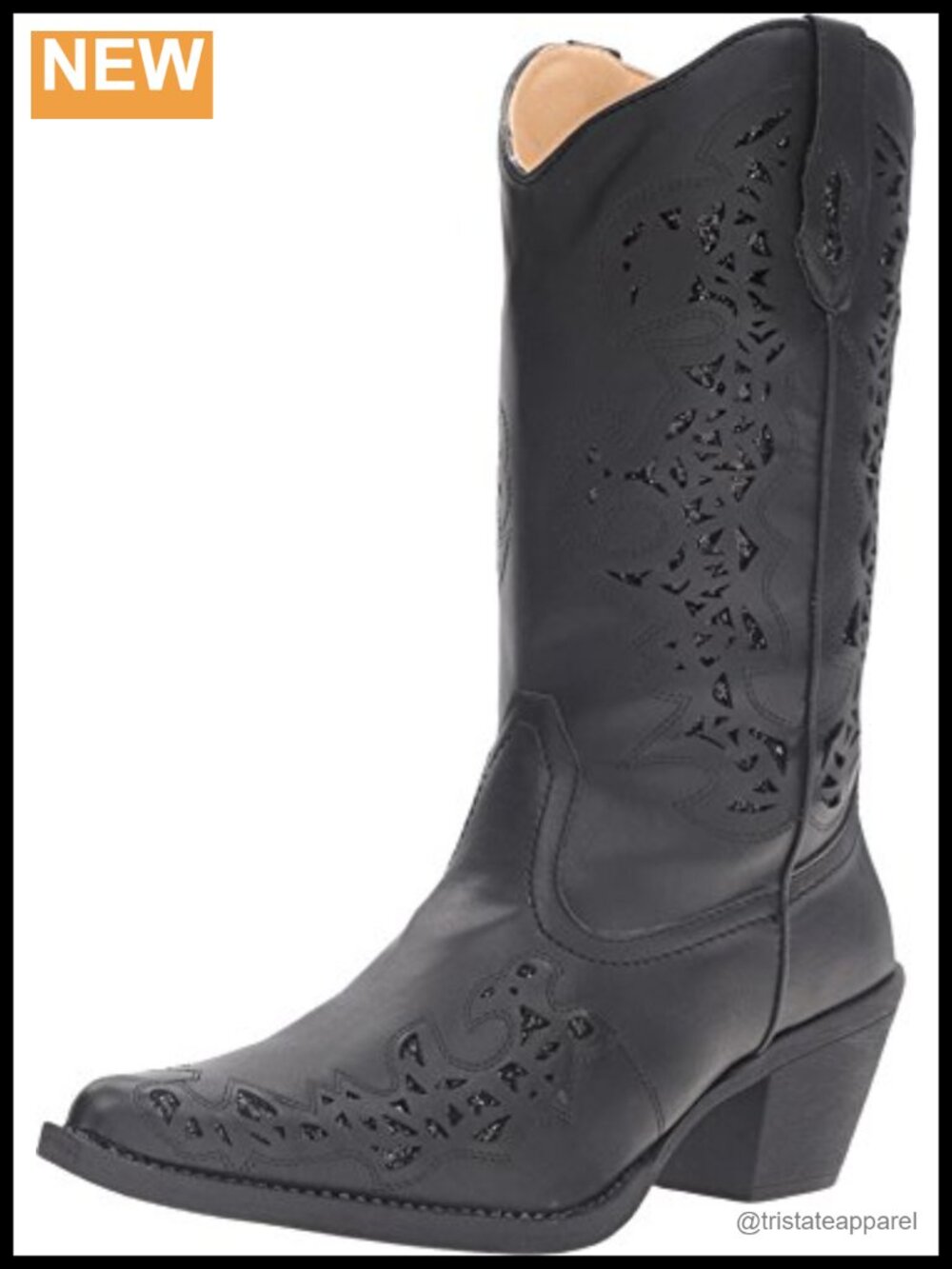 Roper Women's Mid-Calf Work Boots, Breathable Synthetic, Padded Comfort, Slip-On